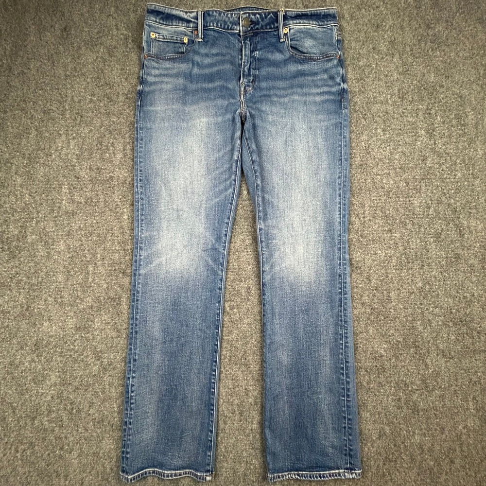 American Eagle Original Bootcut Jeans Mens 36x34 Blue Airflex+ Stretch Denim